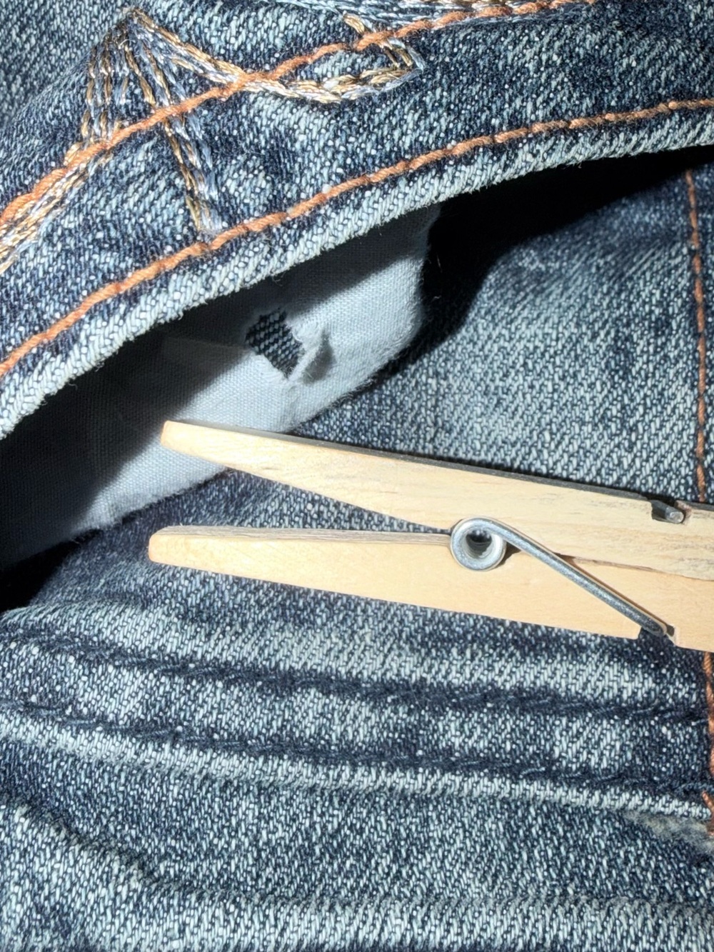 Baccini 10P Blue Boot Cut Jeans with Floral Stitching - Picture 7 of 7